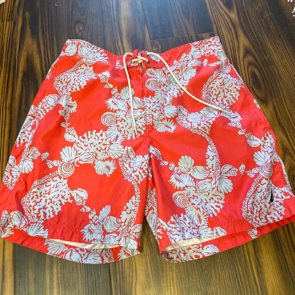 Nautica SeaLife Print Swim Trunks w/Pockets Size  L